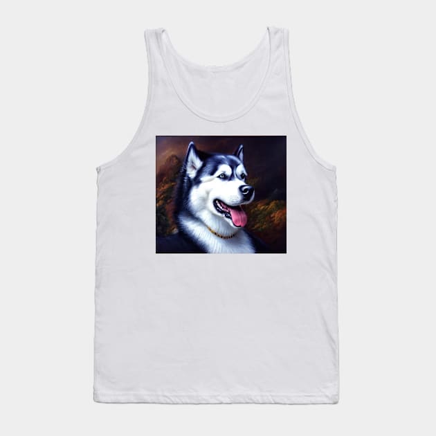 Husky The Dog Tank Top by Fantasyscape